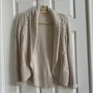 Cozy Cream Cable Knit Cardigan